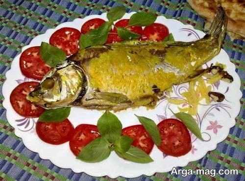 انواع تزیین ماهی سرخ شده