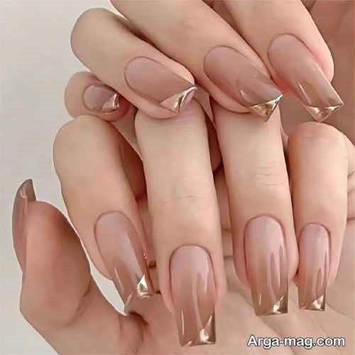 ایده های ناخن نسکافه ای