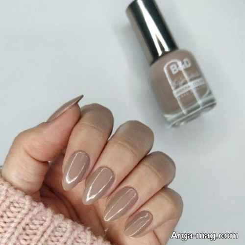 ژلیش ناخن نسکافه ای