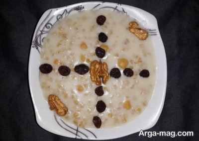 طرز تهیه آش گندم شیر ساده و مقوی