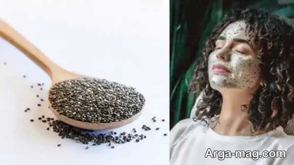طرز تهیه ماسک دانه چیا و شیر برای رفع آکنه و کاهش چین و چروک