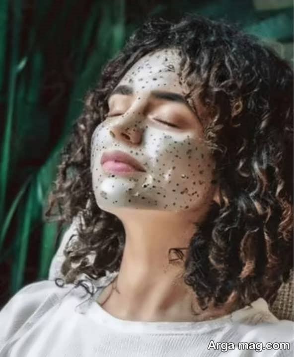 ماسک دانه چیا و شیر