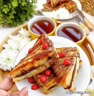 طرز تهیه فرنچ تست شکلاتی