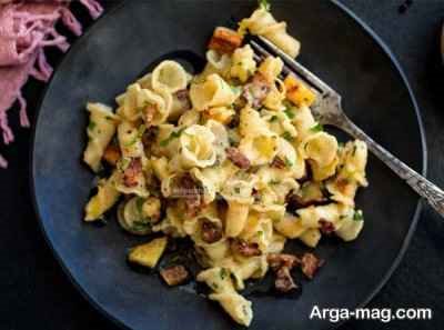 طرز تهیه پاستا بیکن محبوب و لذیذ در خانه