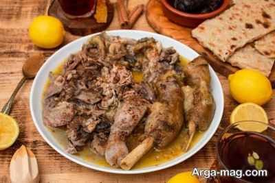 پاچه گوساله با نخود