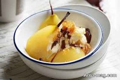 دستور تهیه بستنی گلابی