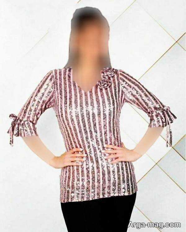 شومیز پولکی زیبا