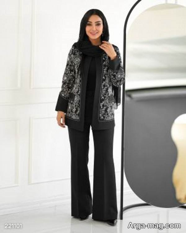 مدل کت و شلوار زنانه در رنگ زیبا