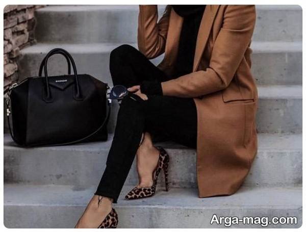 استایل با کفش قهوه ای خاص