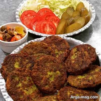 کتلت با نخود فرنگی