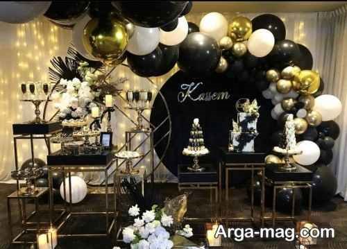دیزاین تولد مردانه در فضای باز