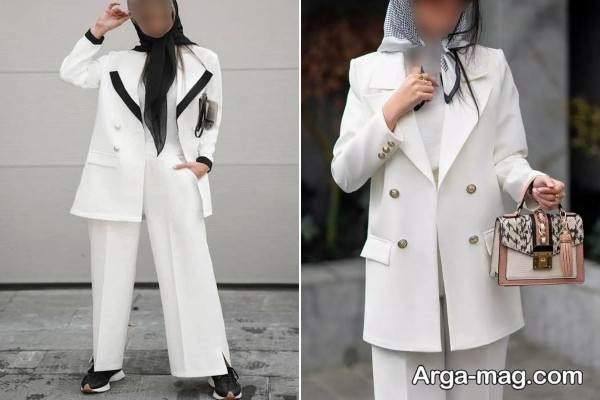  استایل با رنگ سفید شیک