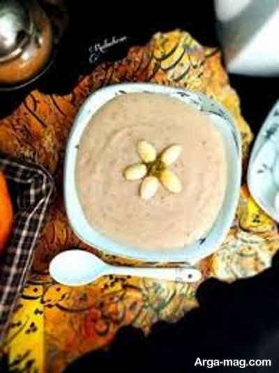 طرز تهیه فرنی سنجد 