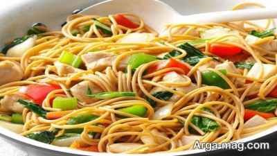 طرز پخت نودل سرد