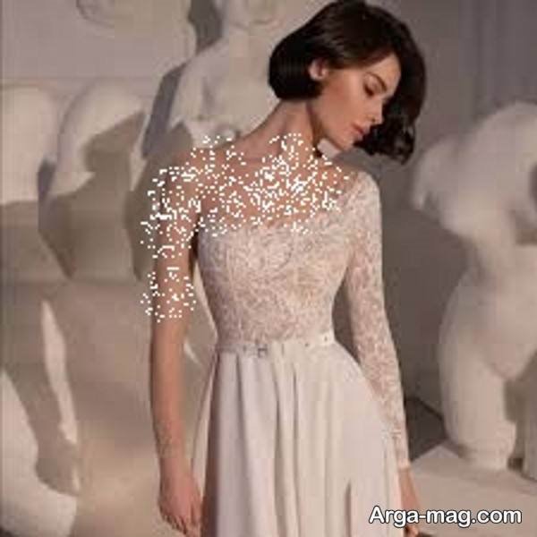  متفاوت ترین لباس عروس یقه رومی