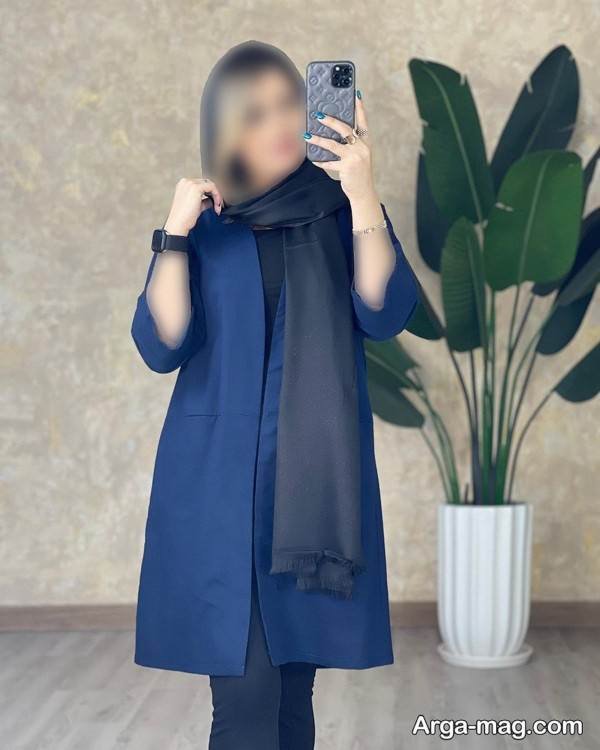 مدلهای متفاوت مانتو سرمه ای