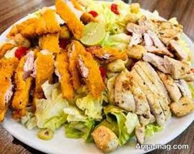طرز تهیه سالاد فیله مرغ ایده ای عالی برای شام سبک