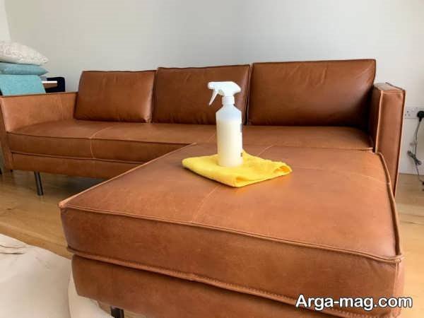 تمیز کردن صندلی چرم