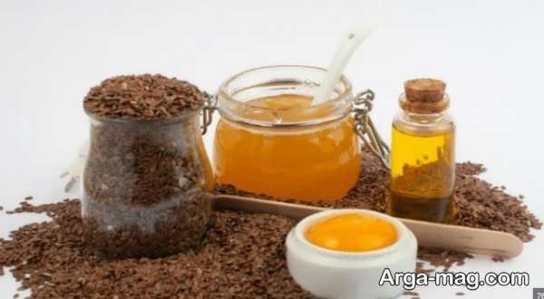 ماسک صورت تخم کتان