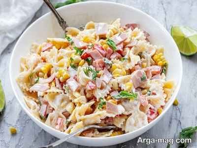 طرز تهیه پاستا کالباس خوشمزه ترکیبی نرم و دلبر