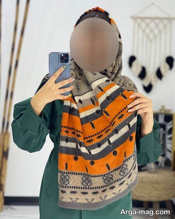 شال پاییزی ساده