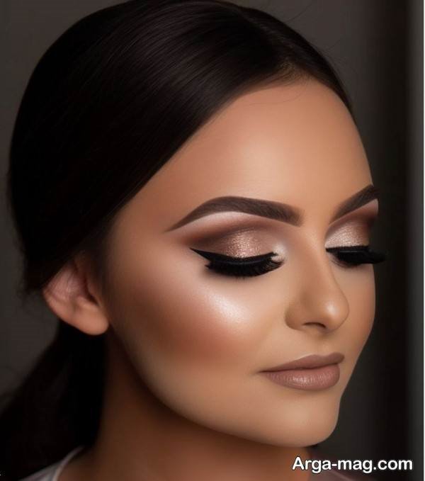 مدل آرایش چشم عروس لاکچری