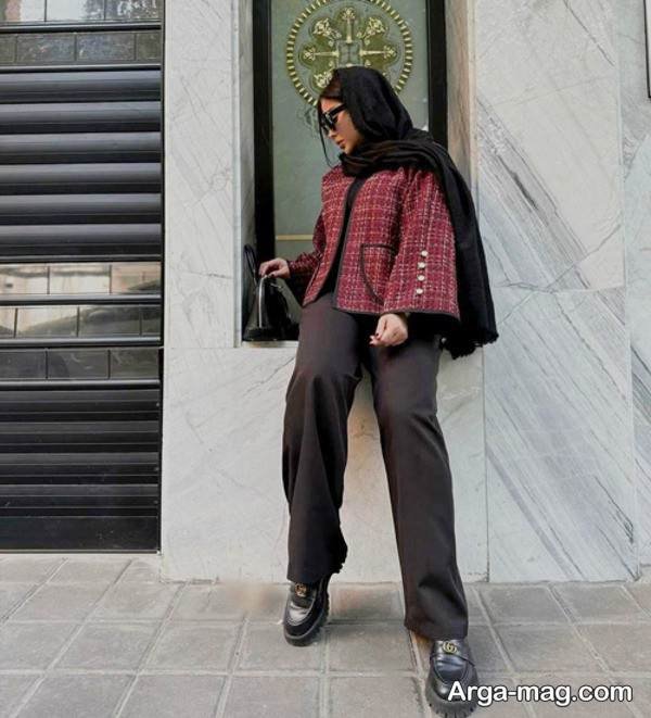 ایده لاکچری ست با رنگ آلبالویی 