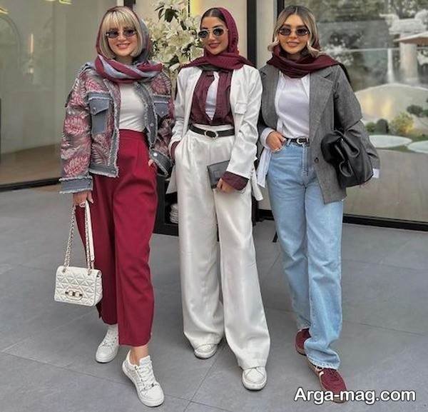 ایده خاص استایل با رنگ آلبالویی