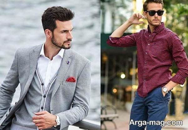استایل با رنگ آلبالویی با ایده زیبا