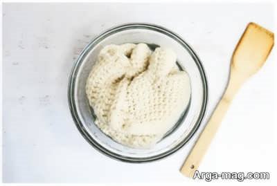 دستکش بافتنی و رنگ کردن آن 