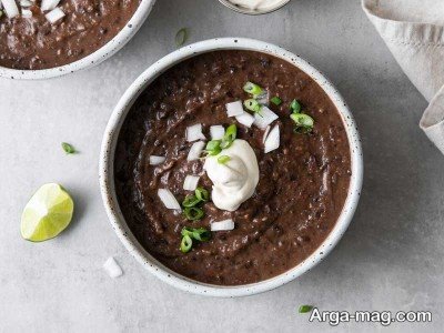 طرز تهیه سوپ لوبیا سیاه و نکات پخت آن