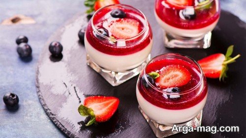 دیزاین پاناکوتا توت فرنگی