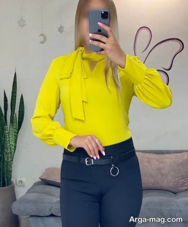 مدل لباس گره ای در رنگ زیبا
