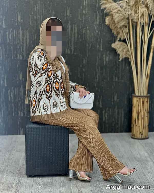 زیباترین استایل با شلوار پلیسه
