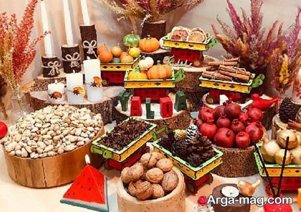 ایده زیبا تزیین شب یلدا عروس
