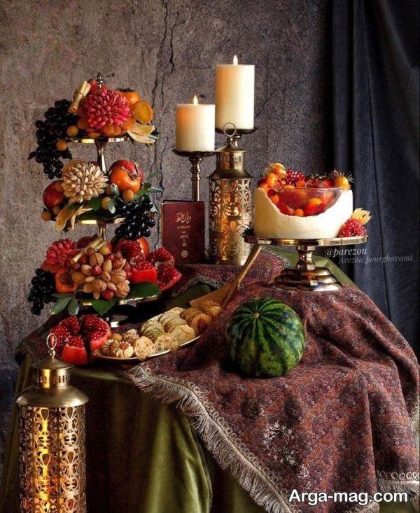 تزیین شب یلدا عروس 1404 زیبا