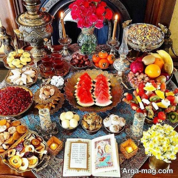 انواع تزیین شب یلدا عروس 1404