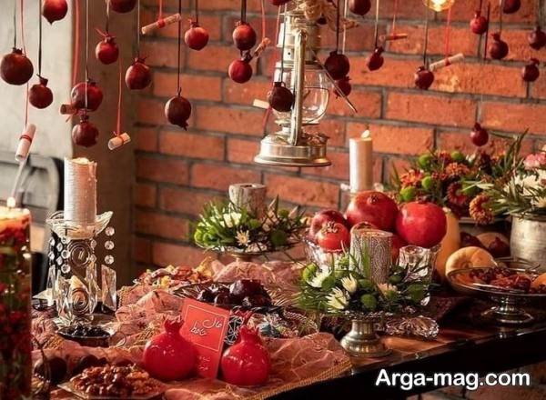 ایده تزیین شب یلدا عروس شیک