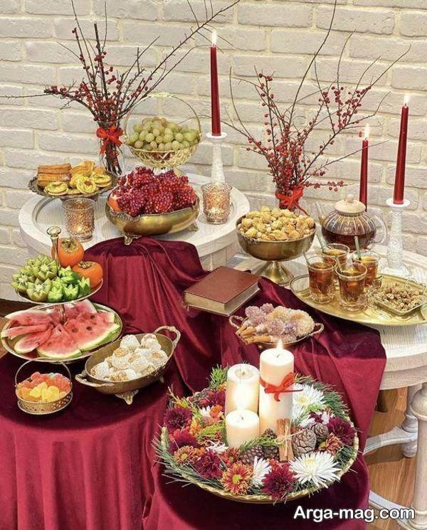 ایده تزیین لاکچری شب یلدا عروس 