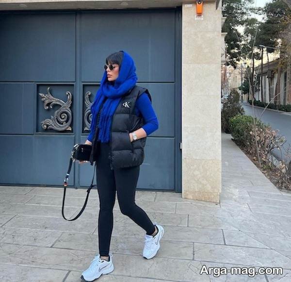 ایده متفاوت تیپ با رنگ آبی