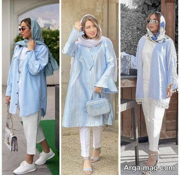 ایده خاص استایل با رنگ آبی