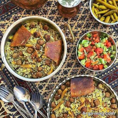 تزیین کلم پلو با انواع دیزاین های مجلسی برای مهمانی ها