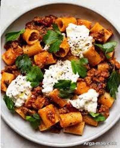 طرز تهیه پاستا بوقلمون