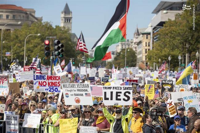 گسترده‌ترین اعتراضات تاریخ آمریکا/ آن‌چه باید درباره اعتراضات «نه به پادشاهی» بخوانید