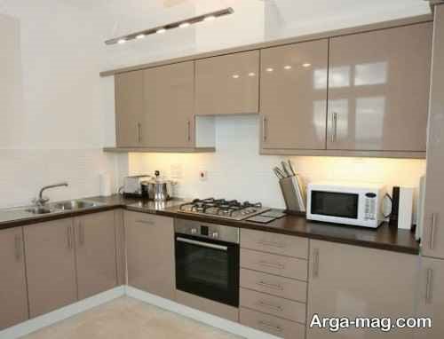 کابینت رنگ بژ خاص