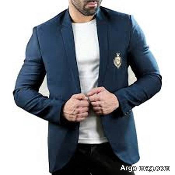 ایده لاکچری تیپ با کت سرمه ای