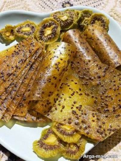 نحوه تهیه لواشک کیوی و سیب