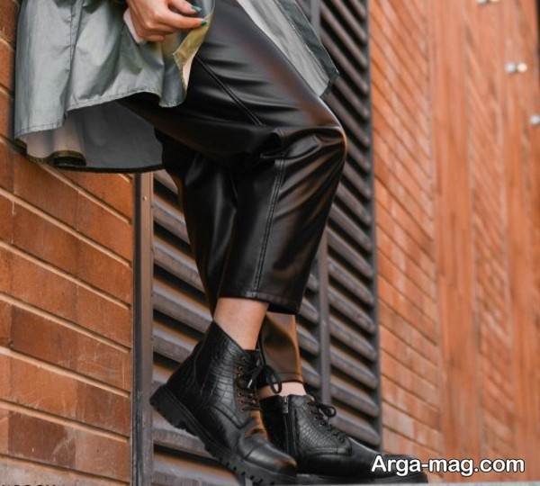 استایل زیبا با کفش چرم