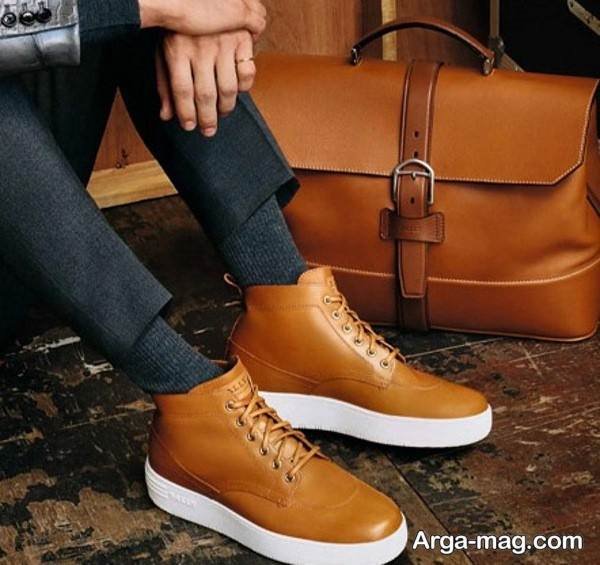 انواع استایل با کفش چرم