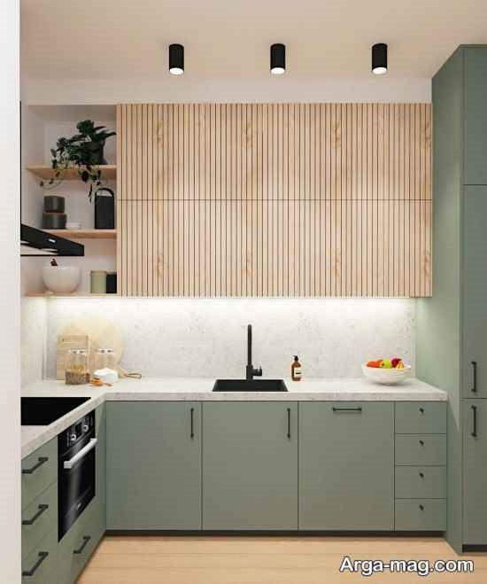 طراحی خاص کابیت رنگ ماچا